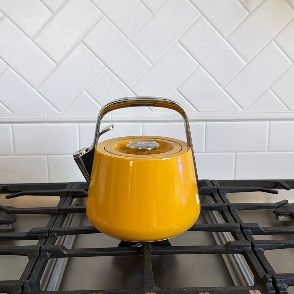 Caraway Whistling Tea Kettle in Marigold - Picture 5 of 5